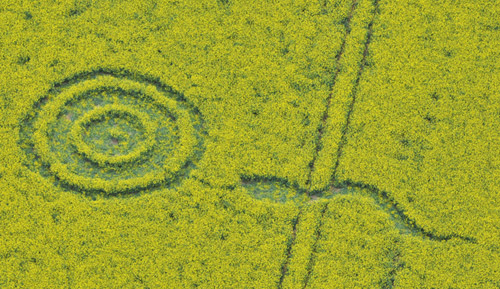 Westwoods, Wiltshire crop circle, aerial photo 6
