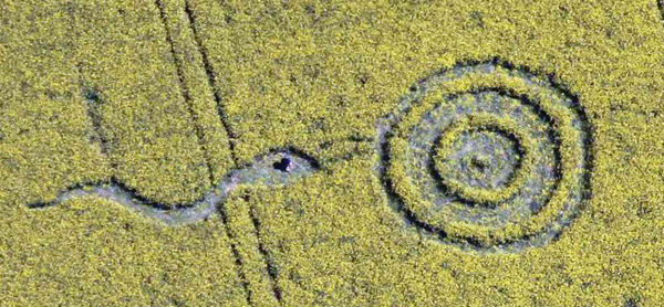 Westwoods, Wiltshire crop circle, aerial photo 2