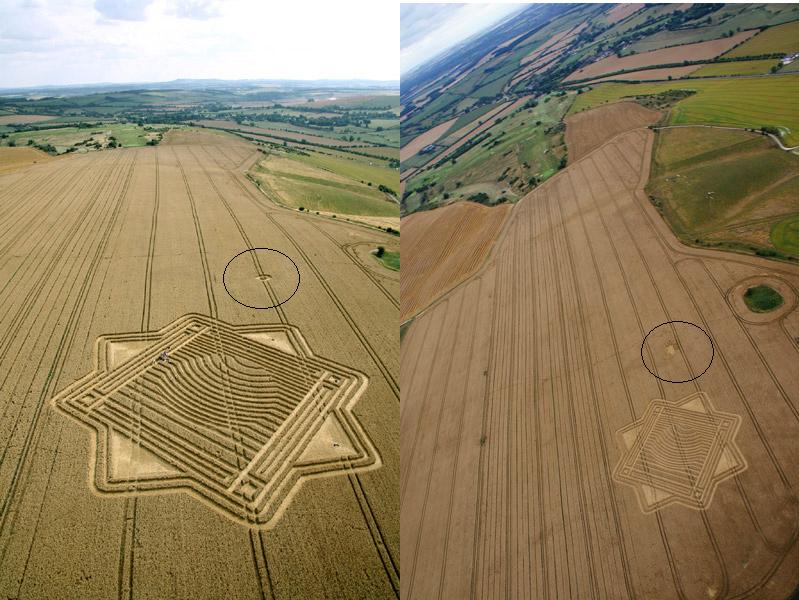 Whitefield Hill, Wiltshire crop circle, aerial photo 41