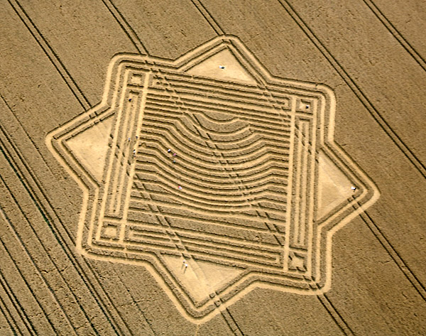 Whitefield Hill, Wiltshire crop circle, aerial photo 8