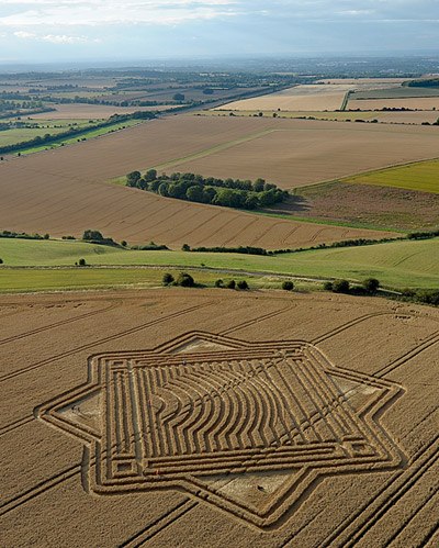 Whitefield Hill, Wiltshire crop circle, aerial photo 61