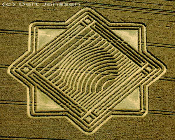 Whitefield Hill, Wiltshire crop circle, aerial photo 18