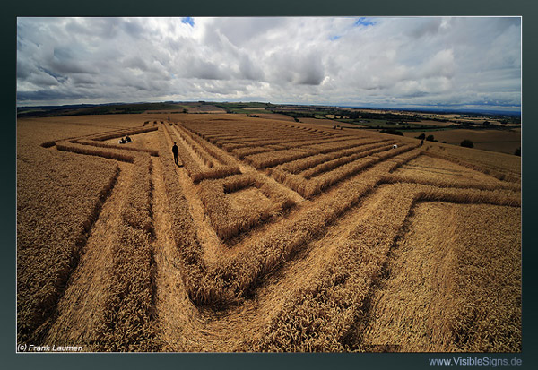 Whitefield Hill, Wiltshire crop circle, aerial photo 70