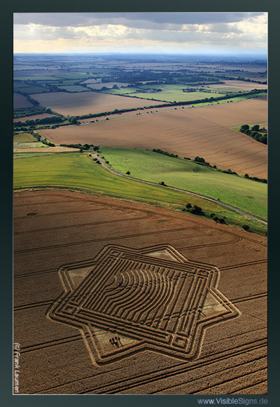 Whitefield Hill, Wiltshire crop circle, aerial photo 17