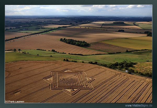 Whitefield Hill, Wiltshire crop circle, aerial photo 15