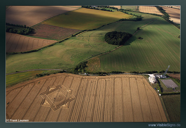 Whitefield Hill, Wiltshire crop circle, aerial photo 16
