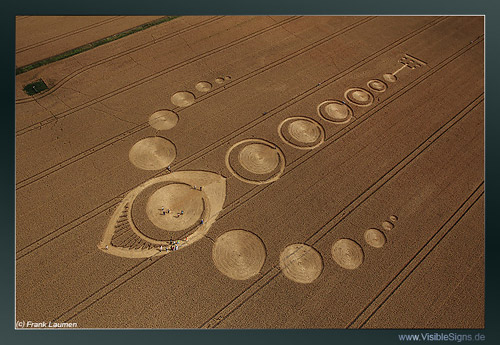 The White Horse, Wiltshire crop circle, aerial photo 10