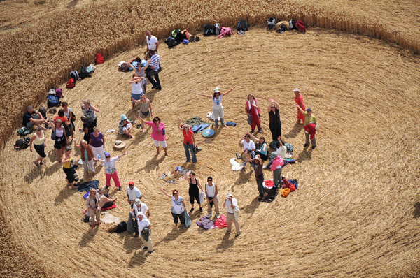 The White Horse, Wiltshire crop circle, aerial photo 5