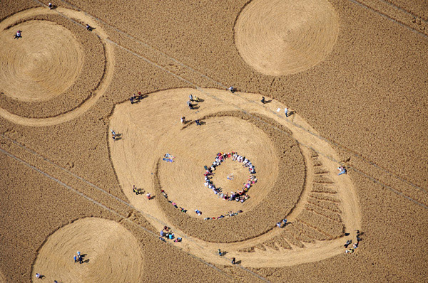 The White Horse, Wiltshire crop circle, aerial photo 7