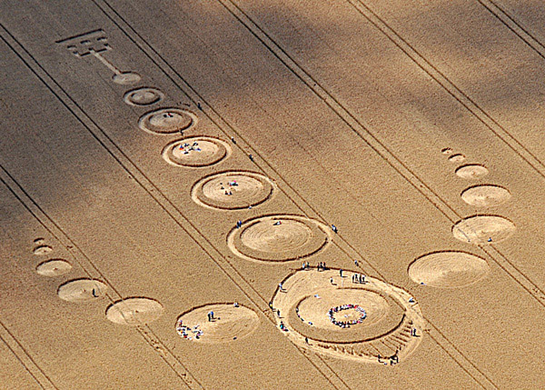 The White Horse, Wiltshire crop circle, aerial photo 54