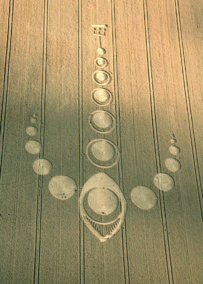 The White Horse, Wiltshire crop circle, aerial photo 8