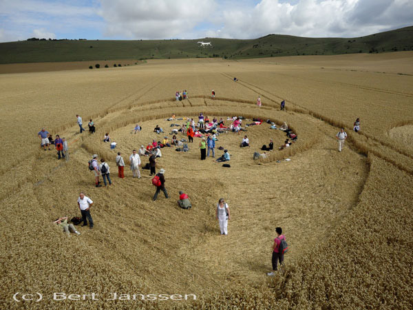 The White Horse, Wiltshire crop circle, aerial photo 71