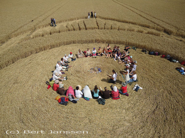 The White Horse, Wiltshire crop circle, aerial photo 70