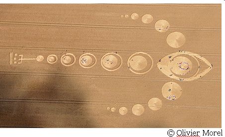 The White Horse, Wiltshire crop circle, aerial photo 41