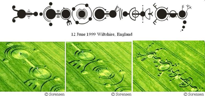 The White Horse, Wiltshire crop circle, aerial photo 23