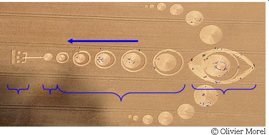 The White Horse, Wiltshire crop circle, aerial photo 27