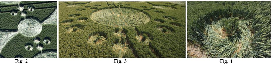 White Sleet Hill, Wiltshire crop circle, aerial photo 17