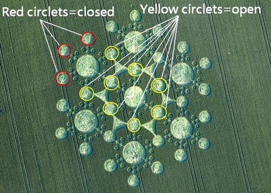 White Sleet Hill, Wiltshire crop circle, aerial photo 26