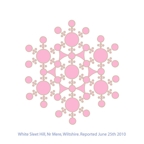 White Sleet Hill, Wiltshire crop circle, aerial photo 40