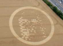 Wickham Green (North of M4), Berkshire crop circle, aerial photo 21