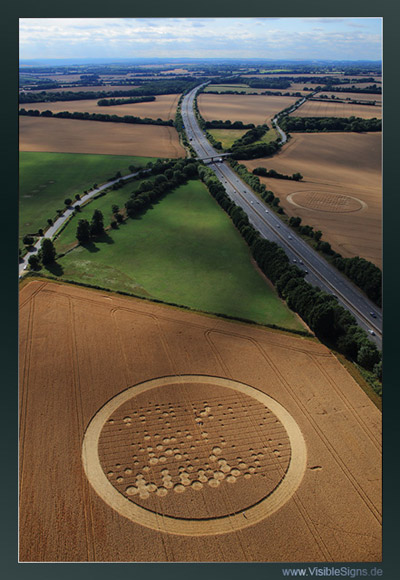 Wickham Green (North of M4), Berkshire crop circle, aerial photo 116