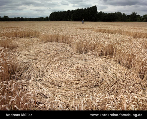 Wickham Green (North of M4), Berkshire crop circle, aerial photo 154