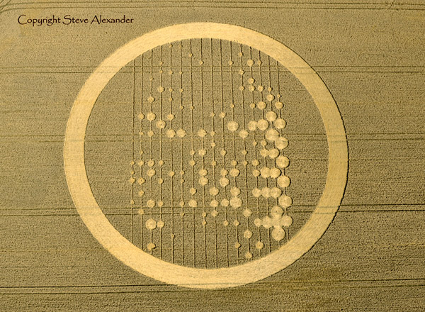 Wickham Green (North of M4), Berkshire crop circle, aerial photo 120