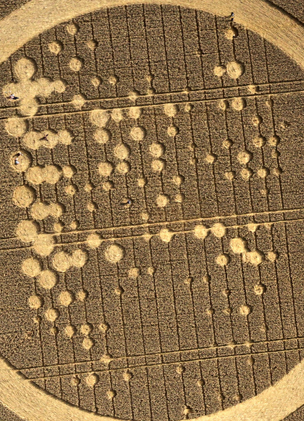 Wickham Green (North of M4), Berkshire crop circle, aerial photo 109