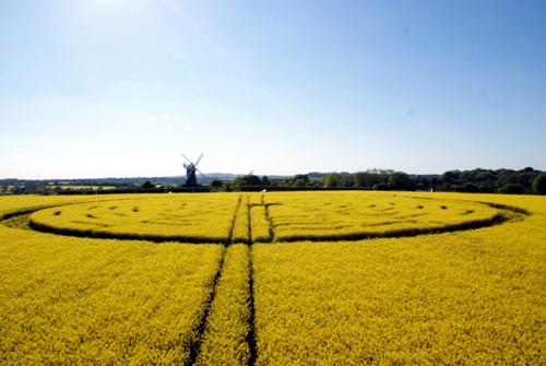 Wilton Windmill, Wiltshire crop circle, aerial photo 51