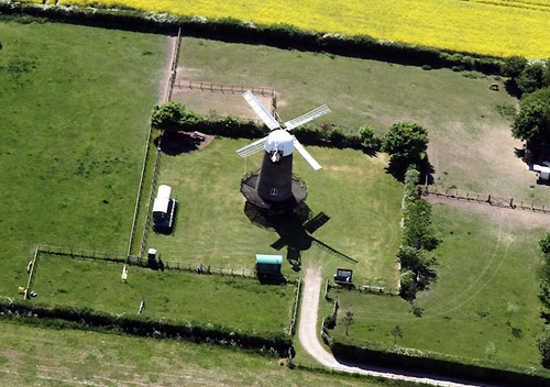 Wilton Windmill, Wiltshire crop circle, aerial photo 4