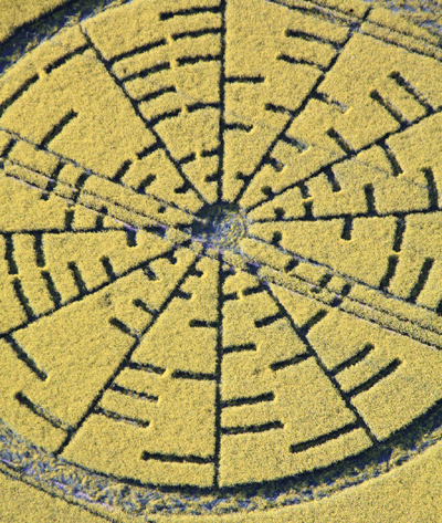Wilton Windmill, Wiltshire crop circle, aerial photo 6
