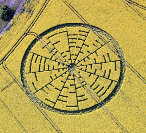 Wilton Windmill, Wiltshire crop circle, aerial photo 5