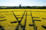 Wilton Windmill, Wiltshire crop circle, aerial photo 55