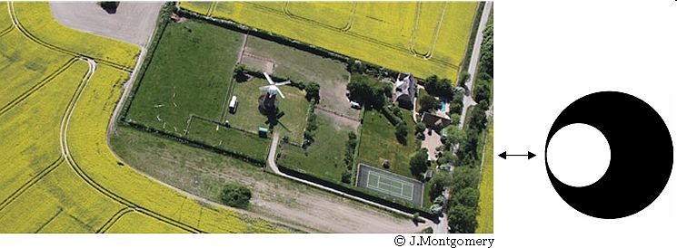 Wilton Windmill, Wiltshire crop circle, aerial photo 17