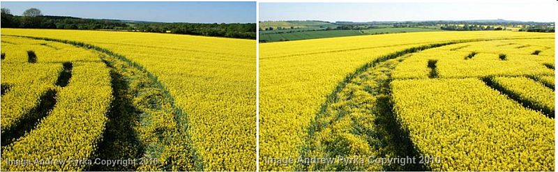 Wilton Windmill, Wiltshire crop circle, aerial photo 20
