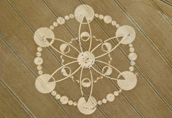 Windmill Hill, Wiltshire crop circle, aerial photo 4