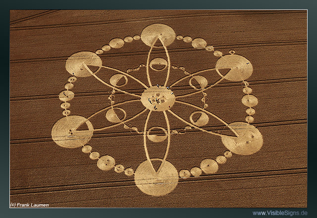 Windmill Hill, Wiltshire crop circle, aerial photo 6