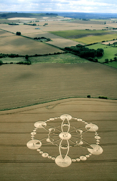 Windmill Hill, Wiltshire crop circle, aerial photo 14