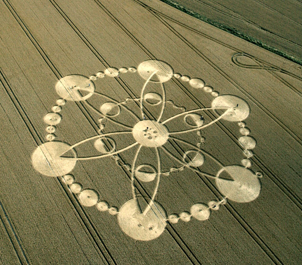 Windmill Hill, Wiltshire crop circle, aerial photo 12
