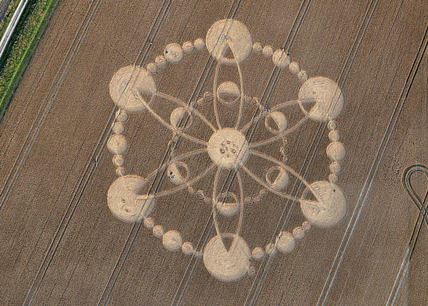 Windmill Hill, Wiltshire crop circle, aerial photo 30