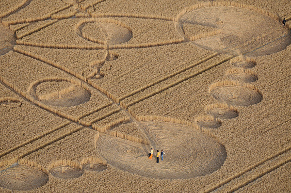 Windmill Hill, Wiltshire crop circle, aerial photo 10