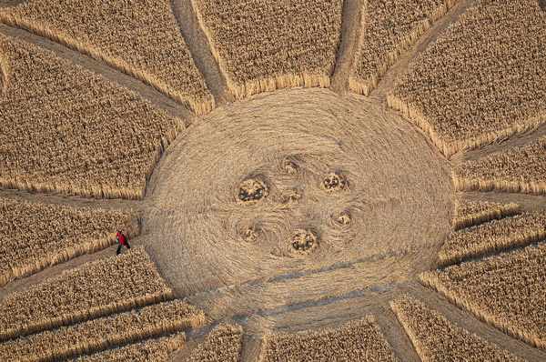 Windmill Hill, Wiltshire crop circle, aerial photo 11
