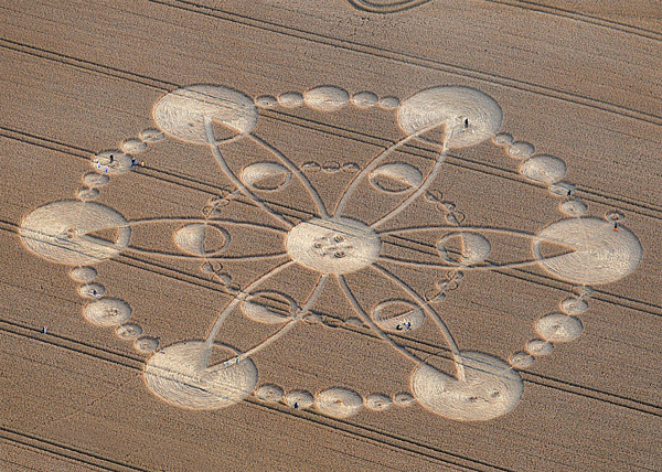 Windmill Hill, Wiltshire crop circle, aerial photo 9