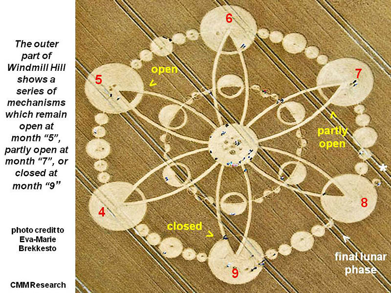 Windmill Hill, Wiltshire crop circle, aerial photo 22