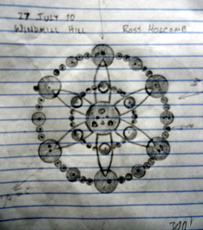 Windmill Hill, Wiltshire crop circle, aerial photo 31