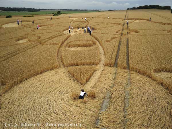 Windmill Hill, Wiltshire crop circle, aerial photo 64