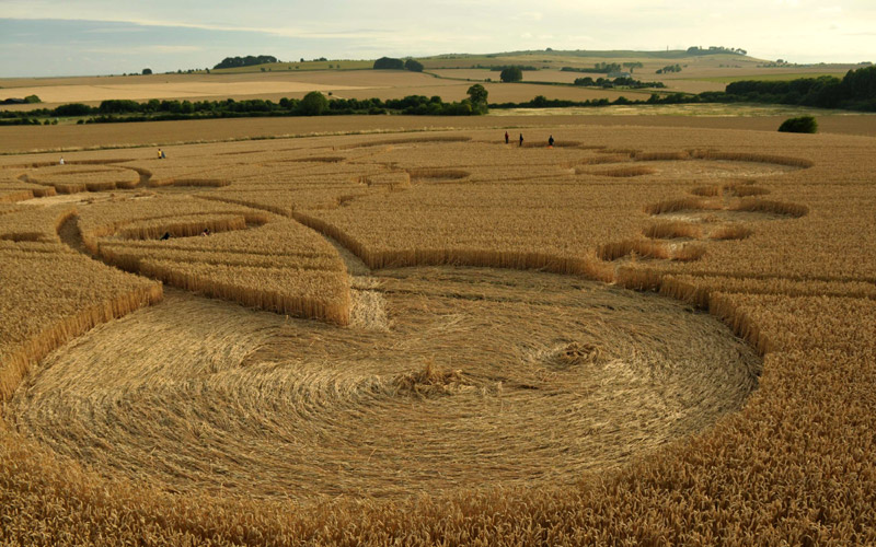Windmill Hill, Wiltshire crop circle, aerial photo 43