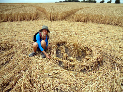 Windmill Hill, Wiltshire crop circle, aerial photo 45