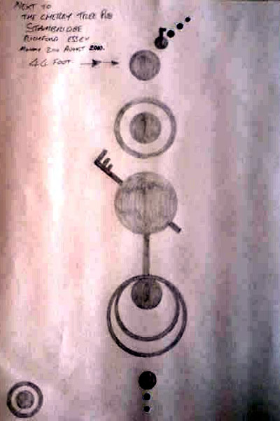 Winters, Essex crop circle, aerial photo 4