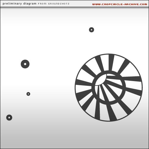 Allington, Wiltshire crop circle, aerial photo 9